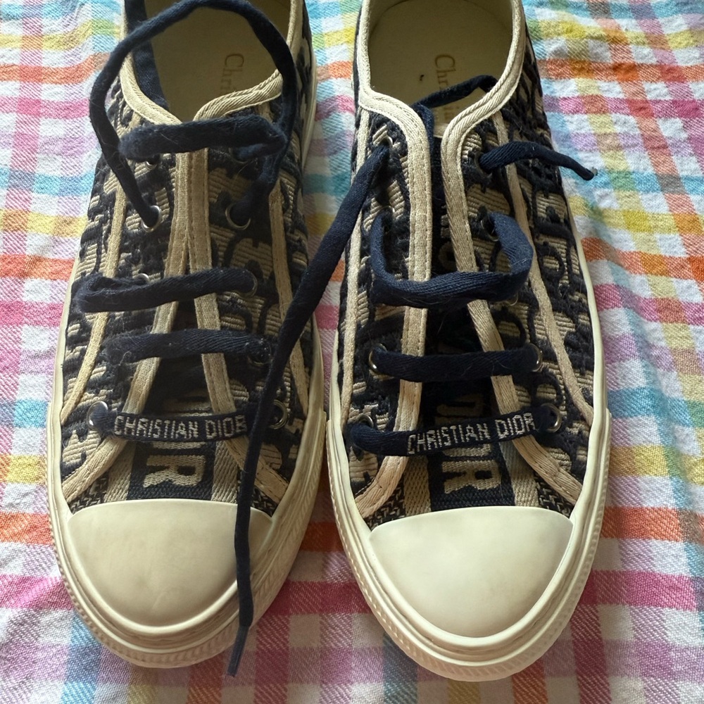 Dior Black and Cream Sneakers